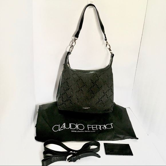 CLAUDIO FERRICI crescent bag & accessories NWOT - Picture 15 of 15